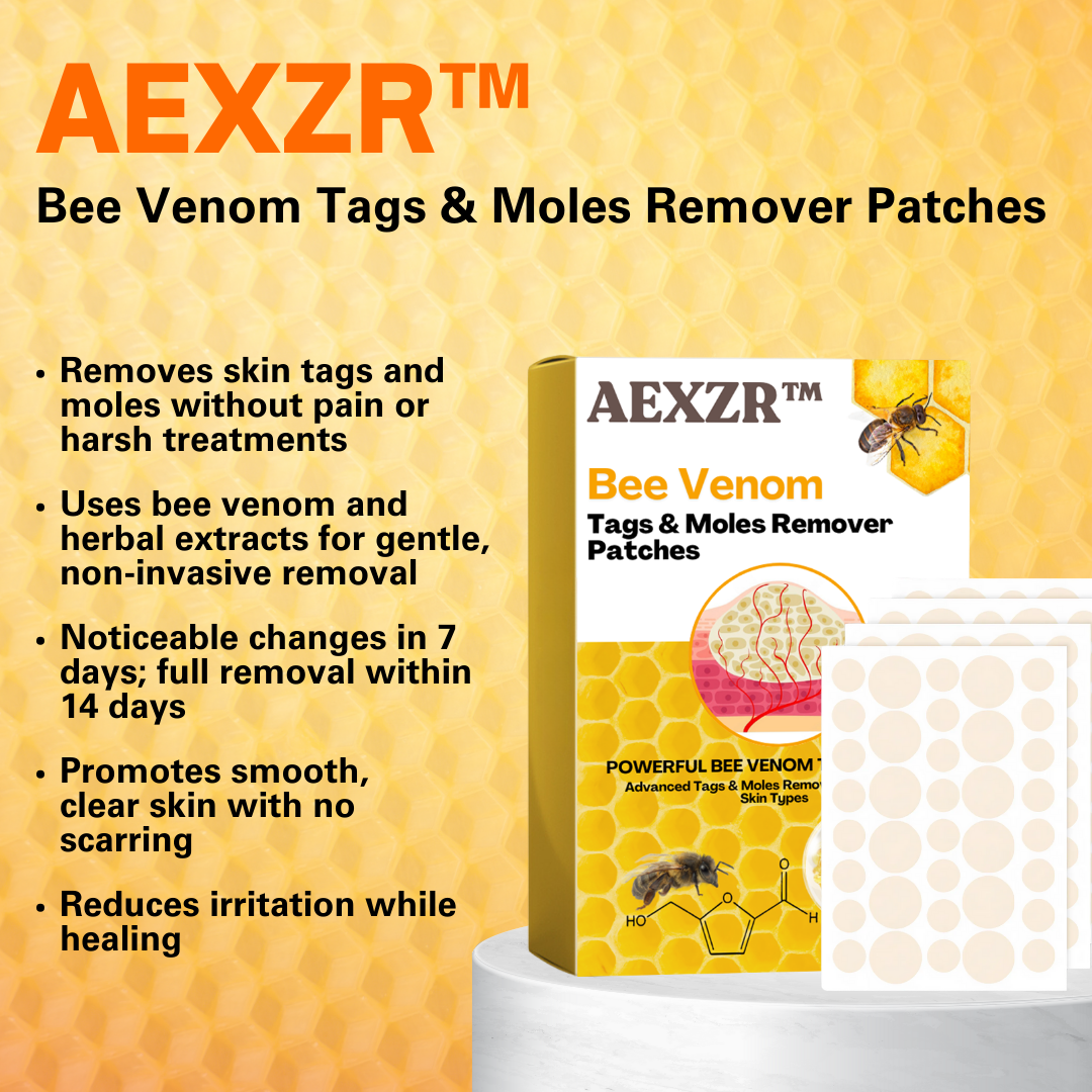 AEXZR™ Bee Venom Tags & Moles Remover Patches